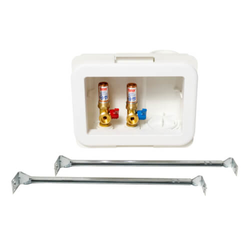 38479 Oatey 38479 Fire Rated CPVC Washing Machine Outlet Box w/ Water Hammer Arrestor, 1/4