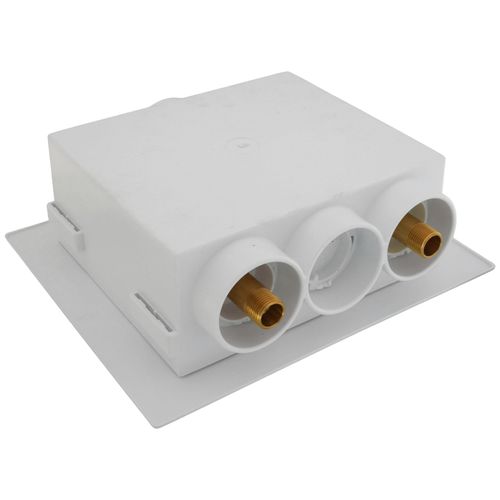 QUADTRO Washing Machine Outlet Box 1/4 Turn Brass Ball Valves (Sweat)