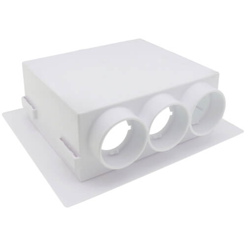 QUADTRO Single Level Washing Machine Outlet Box, No Valves (Standard Pack)