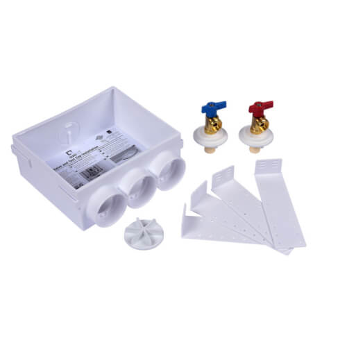 38561 Oatey 38561 QUADTRO CPVC Washing Machine Outlet Box w/ 1/4