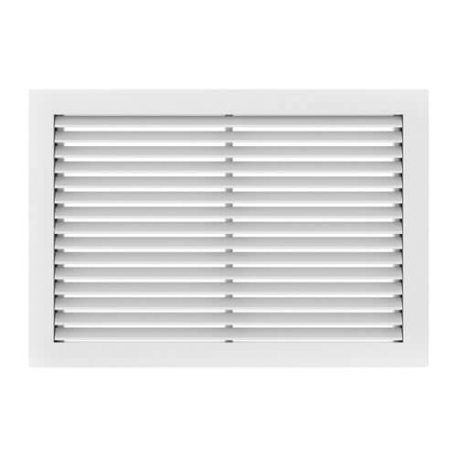 Main product image of 14" x 8" (Wall Opening Size) Satin Anodized Sidewall Aluminum Register w/ MS Damper (VM Series)