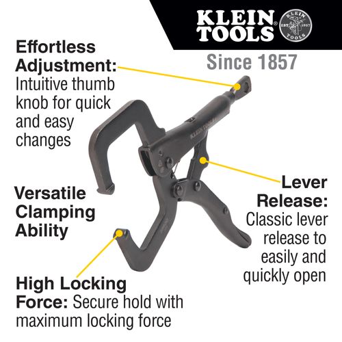 Main product image of 6" C-Clamp, 6" Long Nose & 10" Curved Jaw Locking Pliers Set (3 Piece)