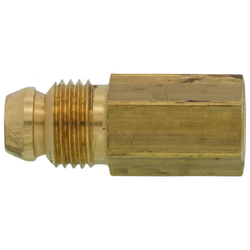 1/2 Inverted Flare x 3/8 Male Brass Adapter - Warren Pipe and Supply
