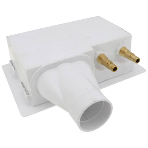 Main product image of Eliminator Expansion PEX, Bottom Mount Washing Machine Outlet Box w/ Water Hammer Arrestor, 1/4 turn (Standard Pack)