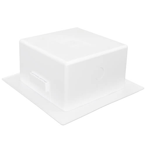 Square Plain Ice Maker Box w/ Grommet, No Valves (Standard Pack)