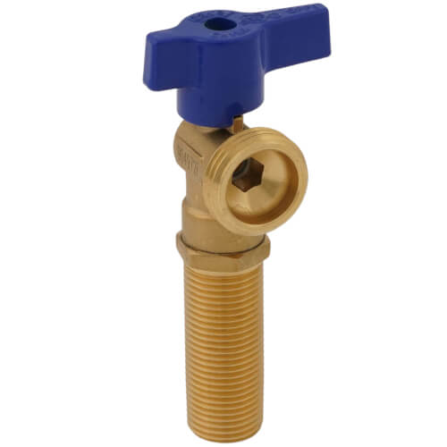 Main product image of 3/4" Washing Machine Outlet Box Copper Valve w/ 1/4 Turn (Blue)