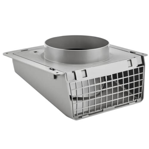 8" Gray Plastic Wall Cap