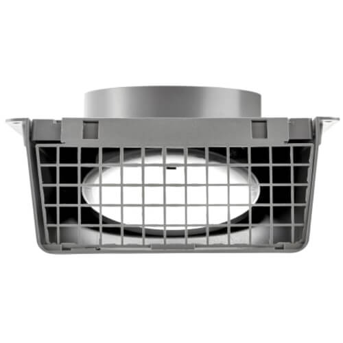 8" Gray Plastic Wall Cap
