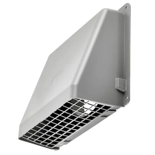 8" Gray Plastic Wall Cap