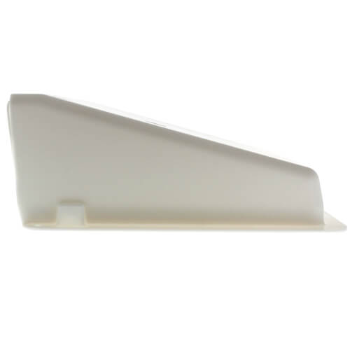8" White Plastic Wall Cap