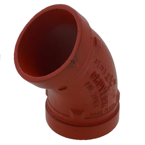 Main product image of 2-1/2" Grooved 45° Elbow (7051 Series)
