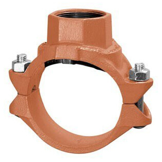 Main product image of 4" x 2" 7045 Clamp-T with FTP Branch