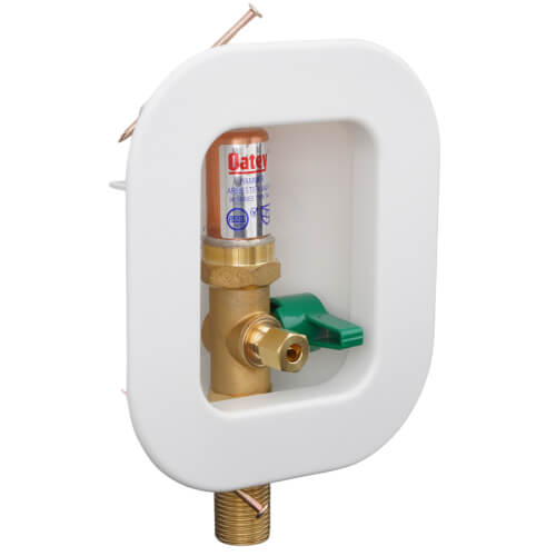 39125 Oatey 39125 I2K Copper Ice Maker Outlet Box w/ Water Hammer