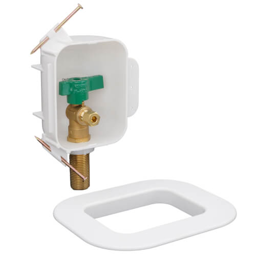 Main product image of I2K Copper Ice Maker Outlet Box w/ 1/4 Turn, Low Lead (Contractor Pack)