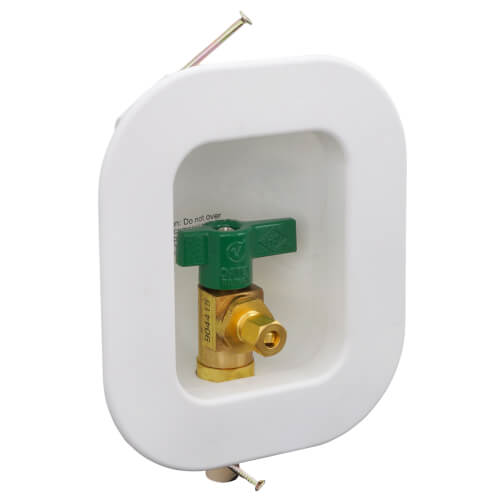 39137 Oatey 39137 I2K CPVC Ice Maker Outlet Box w/ 1/4 Turn, Low