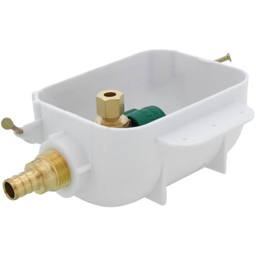 Main product image of I2K PEX Crimp Ice Maker Outlet Box w/ 1/4 Turn, Low Lead (Contractor Pack)