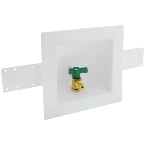 39155-OATEY - Oatey 39155-OATEY - Square Ice Maker Outlet Box, 1/4 Turn ...
