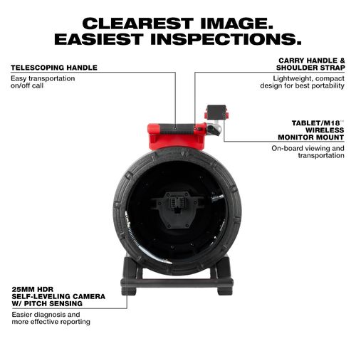 Main product image of 100' Flexible Modular Pipeline Inspection Reel