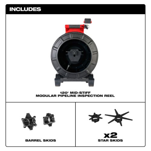 Main product image of 120' Mid-Stiff Modular Pipeline Inspection Reel