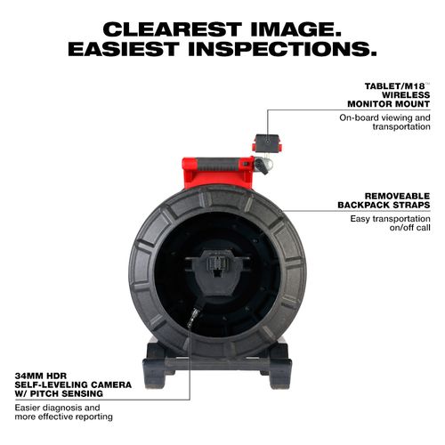 Main product image of 120' Mid-Stiff Modular Pipeline Inspection Reel