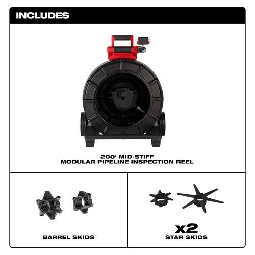 Main product image of 200' Mid-Stiff Modular Pipeline Inspection Reel