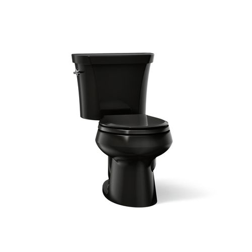 Main product image of Wellworth Two-Piece Round-Front Toilet, Dual-Flush (Black), K-3987-7