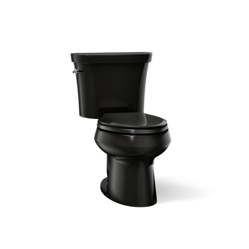 Main product image of Wellworth Two-Piece Elongated Toilet, Dual-Flush (Black), K-3988-7