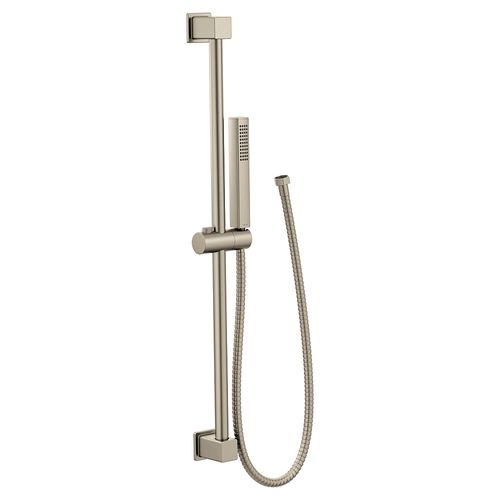 Main product image of Brushed Nickel Eco-performance Soft Square Handshower w/ Slide Bar 1.75 Gpm, 3988EPBN