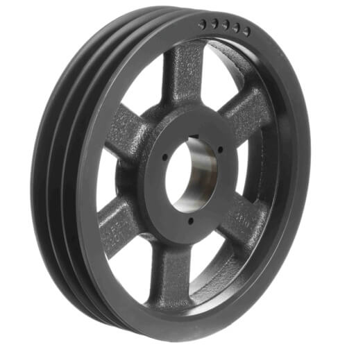 Main product image of 3 Groove Cast Iron Split Taper Sheave, A, B or 5V Belt, 16.28" OD