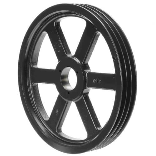 Main product image of 3 Groove Cast Iron Split Taper Sheave, A, B or 5V Belt, 16.28" OD