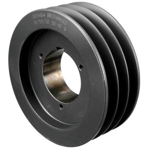 Main product image of 3 Groove Cast Iron Split Taper Sheave, A, B or 5V Belt,  6.68" OD