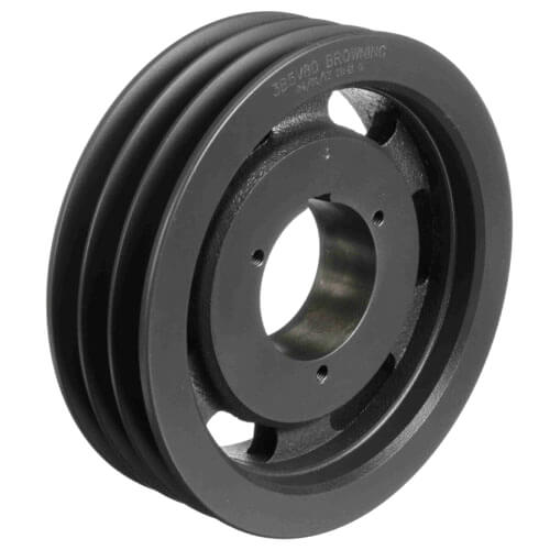 Main product image of 3 Groove Cast Iron Split Taper Sheave, A, B or 5V Belt, 8.88" OD