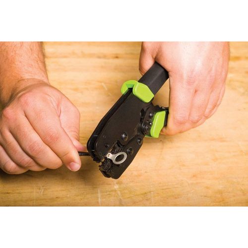 Main product image of Crimping Tool with 10873, 10874, and 10875 Die Sets