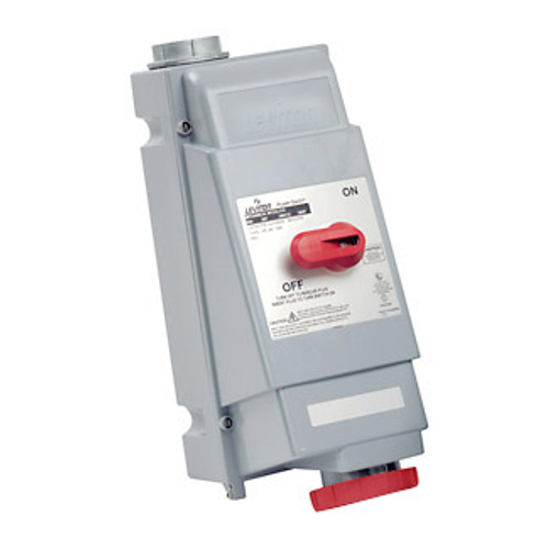 Main product image of 100A 277/480V 3PY, IEC 309-1 & 309-2, 4P, 5W, Interlock Pin & Sleeve Receptacle, IP67 (Red)