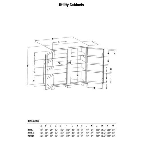 Main product image of 16 Gauge Steel Utility Cabinet, Green