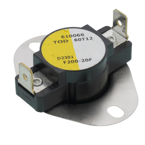 Main product image of 3/4" Snap Disc Fan Control, Cut-In- 200 Degrees F, Cut-Out - 180 Degrees