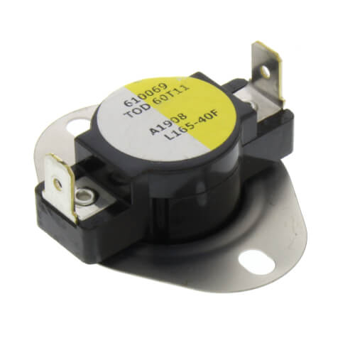3/4" Snap Disc Limit Control, Cut-In- 125 Degrees F, Cut-Out - 165 Degrees F (Open on Rise)