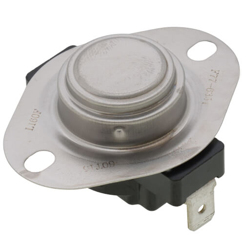 Main product image of 3/4" Snap Disc Limit Control, Cut-In Manual Reset, Cut-Out 160 Degrees F (Open On Rise)