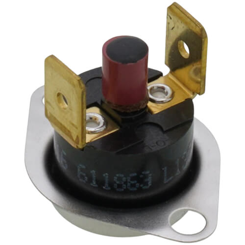 Main product image of 1/2" SPST Manual Reset Flame Rollout Switch, 1/4" QC, 130°F Cut-Out