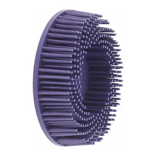 Main product image of 3" 36 Grit Ceramic Scotch-Brite Roloc Body Man's Bristle Disc Very Coarse, Type R Quick Change Connector (Pack of 3)