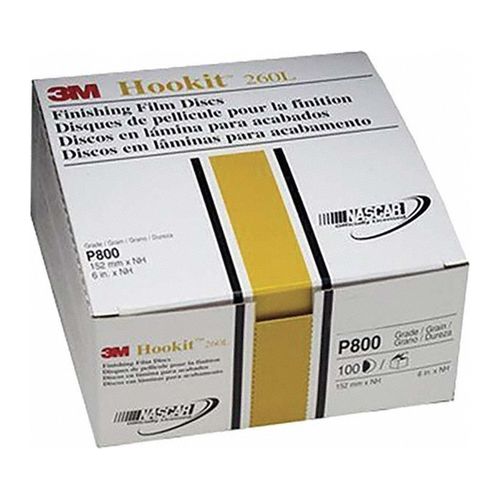 Main product image of 6", Hookit Finishing Film Abrasive Disc 260L, 00970, P800 (Pack of 100)