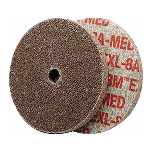 Main product image of 3" x 1/2" x 3/8", Aluminum Oxide Hard Grade Scotch-Brite EXL Unitized Wheel, XL-UW, 8A Medium Deburring Wheel