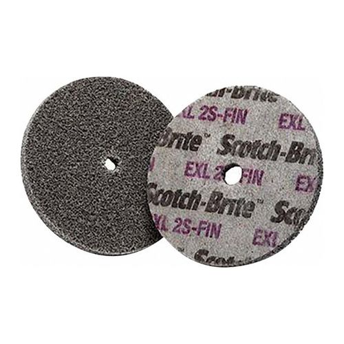 Main product image of 8" x 1/2" x 1/2", Scotch-Brite EXL Unitized Wheel, XL-UW, 2S Fine