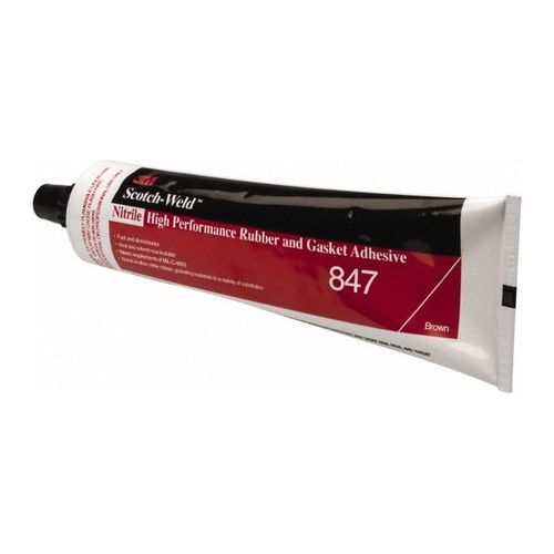 Main product image of Brown, Nitrile High Performance Rubber and Gasket Adhesive 847, 5 Oz Tube