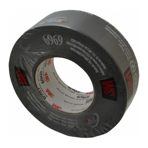 Main product image of 2" W x 10.7 mil Polyethylene Rubber Adhesive, 32 Lb/in Tensile Strength, Series 6969 Duct Tape (Silver)