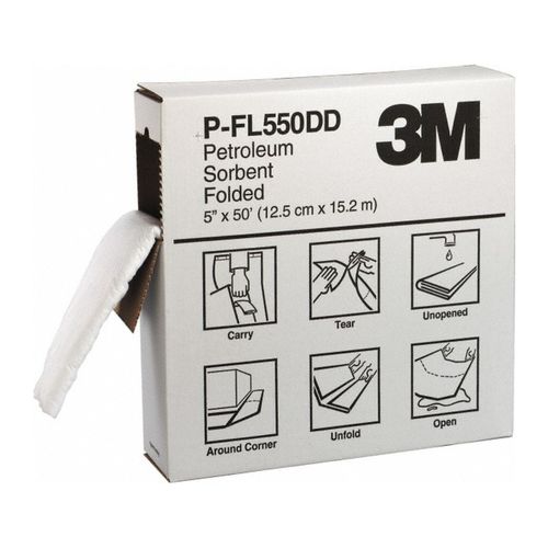 Main product image of Oil Only Use, 50' ft. 5" x 31.5 Gal Capacity 50 ft. Long x 5" Wide Sorbent Roll