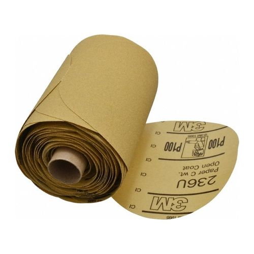 Main product image of Stikit Paper Disc Roll 236U, P100 C-weight, 5" x NH, Die 500X