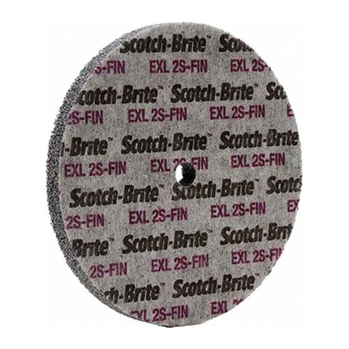Main product image of 6" x 1/2" x 1/2", Scotch-Brite EXL Unitized Wheel, XL-UW, 2S Fine