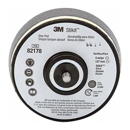 Main product image of Adhesive & PSA 5/16-24 Thread, Male Thread, 7,500 Max RPM, Disc Backing Pad
