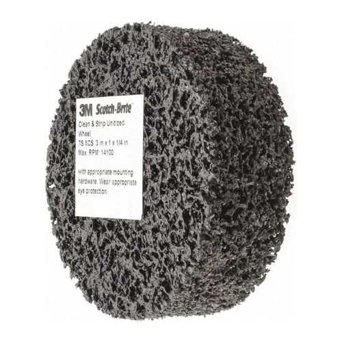 Main product image of 3" x 1" x 1/4", Scotch-Brite Clean and Strip Unitized Wheel, CS-UW, 7S Extra Coarse
